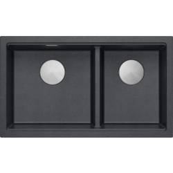__WYSYŁKA 48H*__ | Zlew QUADRON LOGAN 120 BLACK DIAMOND (czarny metalik) (HQL7645U8_BS_I)