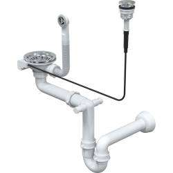 __WYSYŁKA 48H*__ | QUADRON SYFON PUSH-2-OPEN DO ZLEWOZMYWAKÓW Z GRANITU stalowy