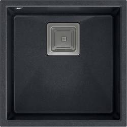 __WYSYŁKA 48H*__ | Zlew QUADRON DAVID 40 BLACK DIAMOND (czarny metalik) (HQD4242U8-BS)