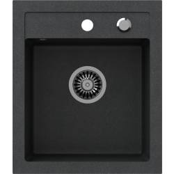 Zlew QUADRON JOHNNY 100 BLACK DOTTED (czarny nakrapiany) (HCQJ4350CZK)
