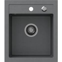 __WYSYŁKA 48H*__ | Zlew QUADRON JOHNNY 100 SILVER STONE (szary) (HCQJ4350SZK)