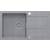 Zlew QUADRON CHRISTIAN 111 SILVER STONE (szary) + syfon SILVER STONE (HCQC7845SZK_PC)