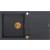 __WYSYŁKA 48H*__ | Zlew QUADRON EVAN 111 BLACK DIAMOND (czarny metalik) + syfon MIEDŹ (HCQE8650U8_PVDC1_P2O)