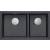 __WYSYŁKA 48H*__ | Zlew QUADRON LOGAN 120 BLACK DIAMOND (czarny metalik) (HQL7645U8_BS_I)