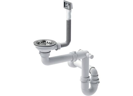 Zlew QUADRON RUSSEL 111 | komora PRAWA | INOX (stal szczotkowana) (HB7912-RBS)