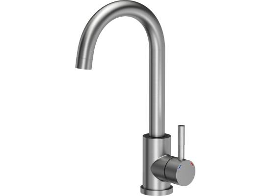 __WYSYŁKA 48H*__ | Zestaw QUADRON | LUKE 100 stal szczotkowana INOX + KATE stal INOX (ZH5045BS_3623500_BS)