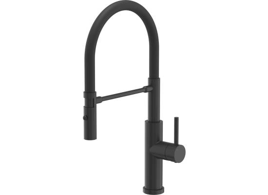 __WYSYŁKA 48H*__ | Bateria QUADRON ANDY PURE CARBON (czarny mat) + wąż CZARNY (3623523_BLM)