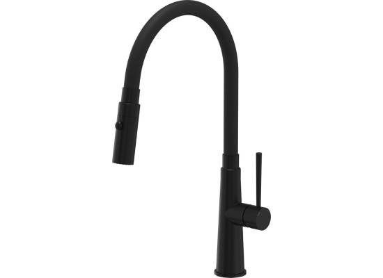 __WYSYŁKA 24H*^__ | Bateria QUADRON GINA PURE CARBON (czarny mat) + wąż CZARNY (3922505_BLM)