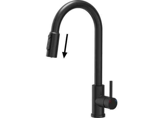 __WYSYŁKA 24H*^__ | Bateria QUADRON CINDY PULL-OUT FILTER PURE CARBON (czarny mat) (52140BLM)