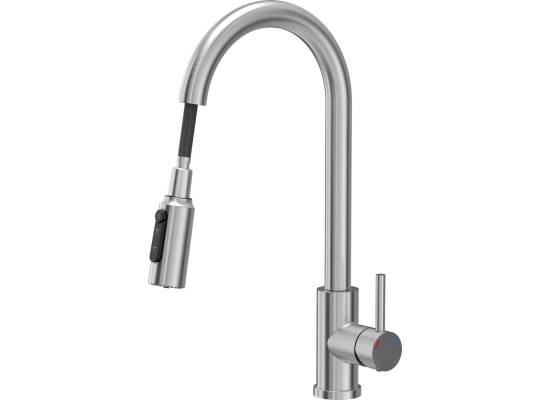 Bateria QUADRON CINDY PULL-OUT FILTER stal szczotkowana (INOX) (52140BS)