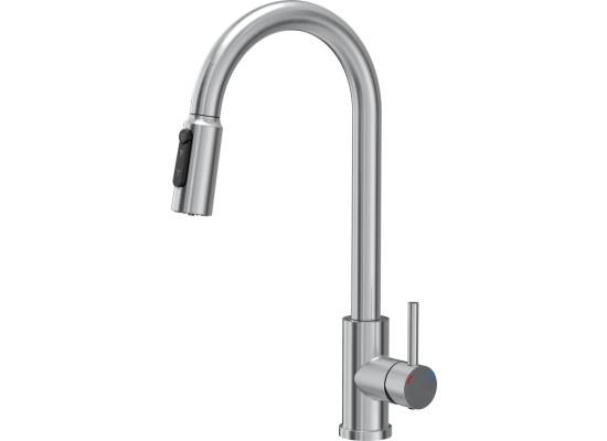 Bateria QUADRON CINDY PULL-OUT FILTER stal szczotkowana (INOX) (52140BS)