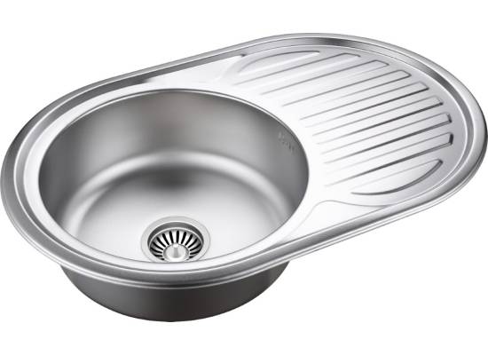 Zlew QUADRON TOM 211 stal SATYNA (HD211SAT7750)