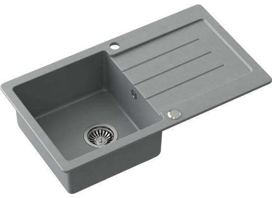 Zlew QUADRON JOHNNY 111 SILVER STONE (szary) (HCQJ7744SZK)