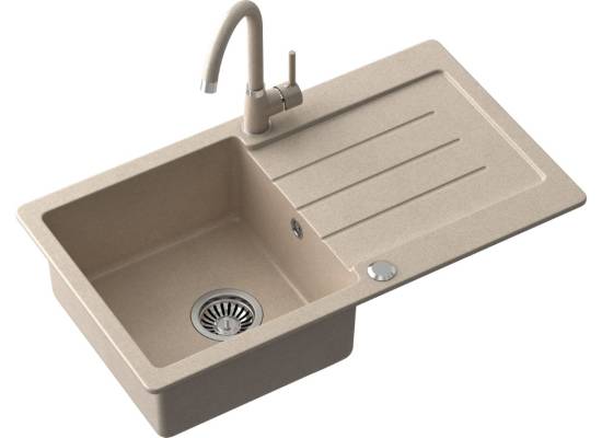 __WYSYŁKA 48H*__ | Zlew QUADRON JOHNNY 111 RIVER SAND (beżowy) (HCQJ7744BEZK)