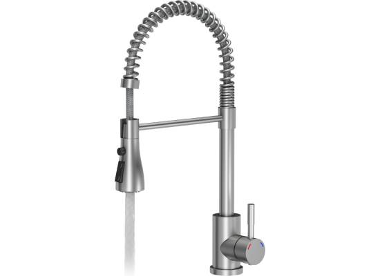 Bateria QUADRON SALMA stal szczotkowana (INOX) (3323520BS)