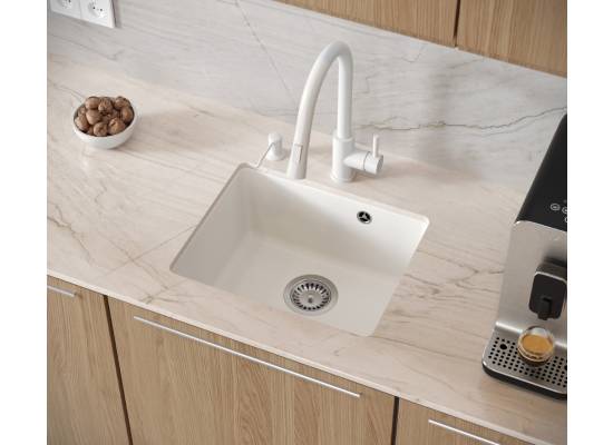 Zlew QUADRON ALEC 40 SILVER STONE (szary) (HQA4640SZK)
