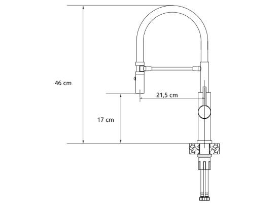 __WYSYŁKA 48H*__ | Bateria QUADRON ANDY PURE CARBON (czarny mat) + wąż CZARNY (3623523_BLM)