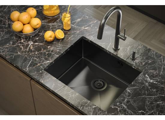__WYSYŁKA 48H*__ | Zlew QUADRON ANTHONY 60 INOX (stal szczotkowana) (MF5444BS)