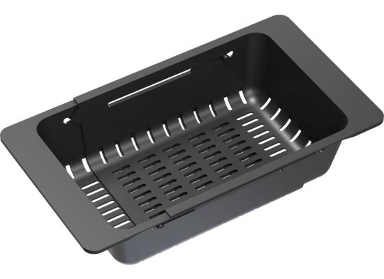 __WYSYŁKA 24H*^__ | Wkładka/odsączarka z tworzywa QUADRON regulowana | 320-460x185mm | PURE CARBON (czarny) (B3218_BL)