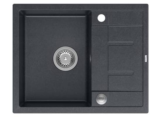 Zlew QUADRON MORGAN 116 BLACK DIAMOND (czarny metalik) (HB8210U8-BS_P2O)