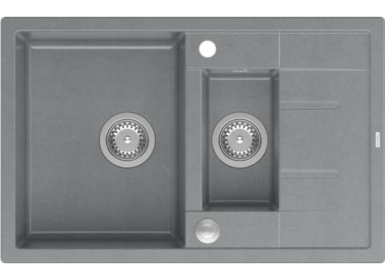 Zlew QUADRON MORGAN 156 SILVER STONE (szary) (HB8224U5-BS_P2O)