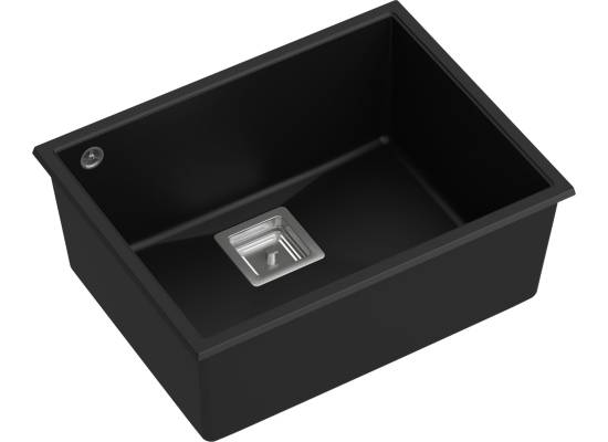 __WYSYŁKA 48H*__ | Zlew QUADRON DAVID 50 PURE CARBON (czarny mat) (HQD5542U7-BS)