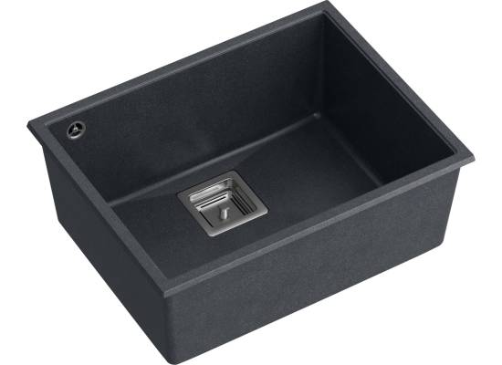 __WYSYŁKA 48H*__ | Zlew QUADRON DAVID 50 BLACK DIAMOND (czarny metalik) (HQD5542U8-BS)