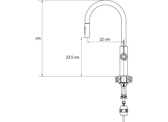 __WYSYŁKA 48H*__ | Bateria QUADRON JENNIFER PULL-OUT SNOW WHITE (biały) + MIEDŹ (3623510_WHMPVDC1)