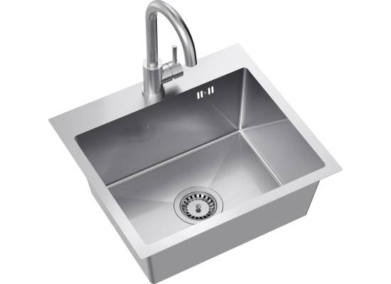 __WYSYŁKA 48H*__ | Bateria QUADRON KATE stal szczotkowana (INOX) (3623500_BS)