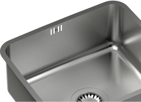 Zlew QUADRON NICOLAS INOX (stal szczotkowana) (KS1U4035BS_DBS)