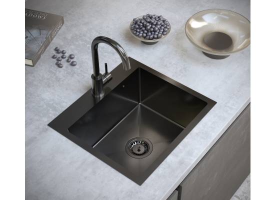 __WYSYŁKA 48H*__ | Zestaw QUADRON | LUKE 100 stal szczotkowana INOX + KATE stal INOX (ZH5045BS_3623500_BS)