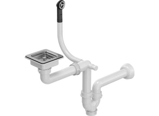 Zlew QUADRON DAVID 40 SILVER STONE (szary) (HQD4242U5-BS)