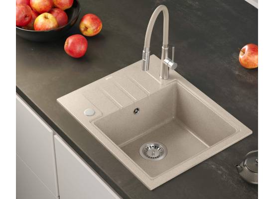 __WYSYŁKA 48H*__ | Zlew QUADRON PETER 116 SNOW WHITE (biały) (HCQP6250BIK)