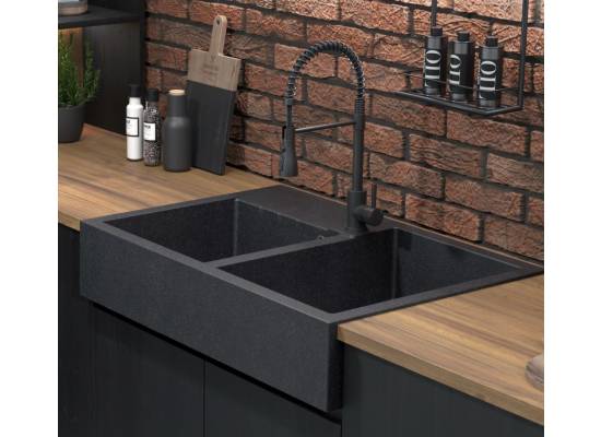 Bateria QUADRON SALMA stal szczotkowana (INOX) (3323520BS)