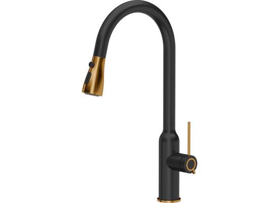 __WYSYŁKA 48H*__ | Bateria QUADRON JESSICA PULL-OUT PURE CARBON (czarny mat) + MIEDŹ (3573591_BLMPVDC1)
