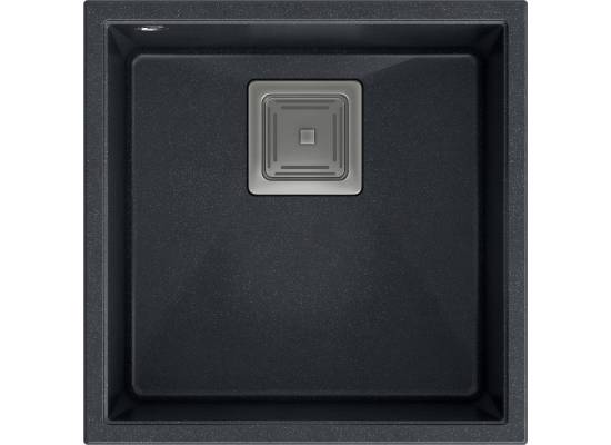 __WYSYŁKA 48H*__ | Zlew QUADRON DAVID 40 BLACK DIAMOND (czarny metalik) (HQD4242U8-BS)