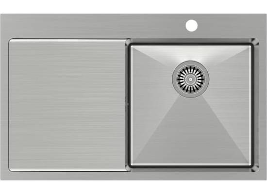 Zlew QUADRON RUSSEL 111 | komora PRAWA | INOX (stal szczotkowana) (HB7912-RBS)