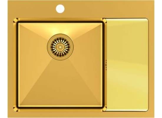 __WYSYŁKA 48H*__ | Zlew QUADRON RUSSEL 116 GOLD (złoty szczotkowany) (HB7911PVDBSG1)