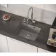 Zlew QUADRON ALEC 40 SILVER STONE (szary) (HQA4640SZK)