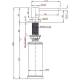 Dozownik QUADRON EMMA stal szczotkowana (INOX) (MFT002-BS)