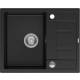Zlew QUADRON MORGAN 116 PURE CARBON (czarny mat) (HB8210U7-BS_P2O)