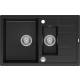 Zlew QUADRON MORGAN 156 PURE CARBON (czarny mat) (HB8224U7-BS_P2O)