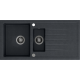 __WYSYŁKA 48H*__ | Zlew QUADRON BRUCE 156 czarny nakrapiany (BLACK DOTTED) + zaślepka (HCQB9950CZK) *** zamów wycięcie otworu na dozownik GRATIS ***