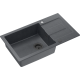__WYSYŁKA 48H*__ | Zlew QUADRON CHRISTIAN 136 XL BLACK DOTTED (czarny nakrapiany) + syfon PURE CARBON (HCQC57845CZK_PC)