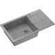 __WYSYŁKA 48H*__ | Zlew QUADRON CHRISTIAN 136 XL SILVER STONE (szary) + syfon SILVER STONE (HCQC57845SZK_PC)