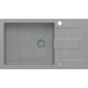 __WYSYŁKA 48H*__ | Zlew QUADRON CHRISTIAN 136 XL SILVER STONE (szary) + syfon SILVER STONE (HCQC57845SZK_PC)