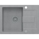 Zlew QUADRON CHRISTIAN 116 SILVER STONE (szary) + syfon SILVER STONE (HCQC6045SZK_PC)