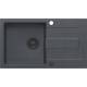 __WYSYŁKA 48H*__ | Zlew QUADRON CHRISTIAN 111 BLACK DOTTED (czarny nakrapiany) + syfon PURE CARBON (HCQC7845CZK_PC)