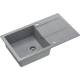 Zlew QUADRON CHRISTIAN 111 SILVER STONE (szary) + syfon SILVER STONE (HCQC7845SZK_PC)