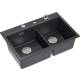 __WYSYŁKA 48H*__ | Zlew QUADRON MARC 120 BLACK DIAMOND (czarny metalik) + akcesoria (HQC7650U8_BS)